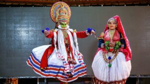 Performers in a Traditional Kerala Dance