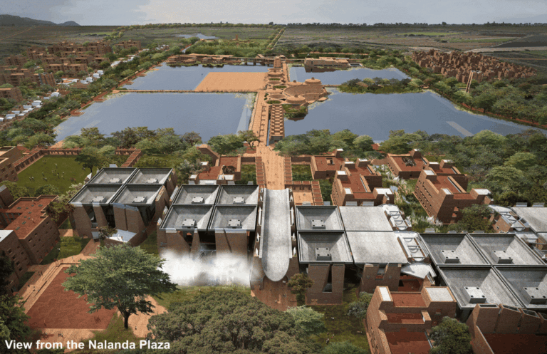 Nalanda University New Campus: Architecture reflecting Vaastu of Buddhist culture.